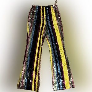 Sequin striped pants. Size medium